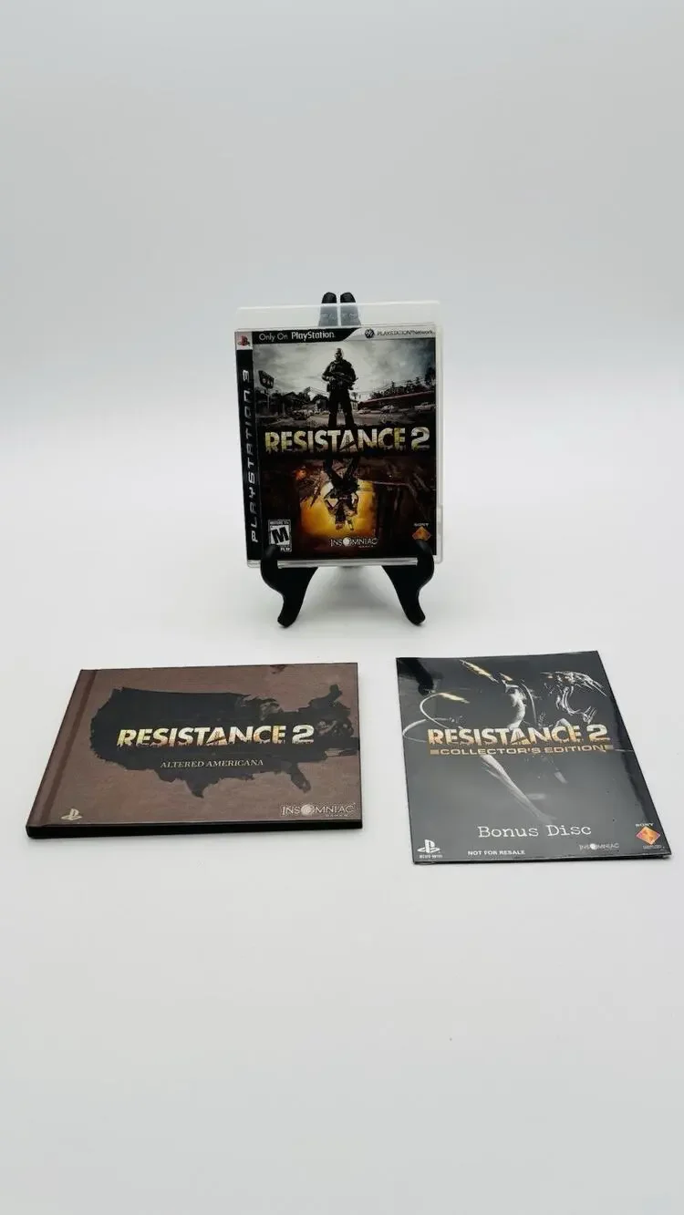 Resistance 2 - Collector's Edition PS3 (Game, Booklet & Bonus Disc Only) VG